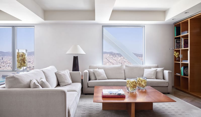 HOTEL ARTS BARCELONA - ONE BEDROOM PENTHUSE LIVING AREA